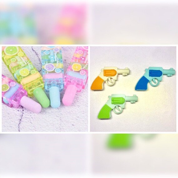 Cute Pistol Gun Bullet Eraser