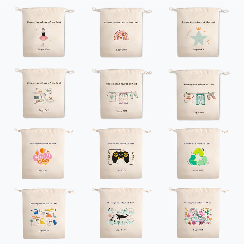 Personalised drawstring cotton bags image 7