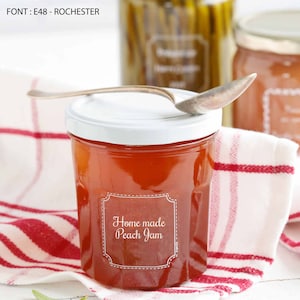 Etichette per marmellate, conserve, sughi e omogenizzati per bambini, resistenti al lavaggio