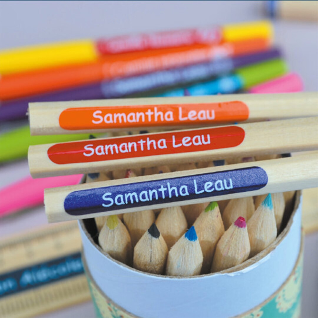 Personalised Name Stickers, Stickers for Pens, Labels for School