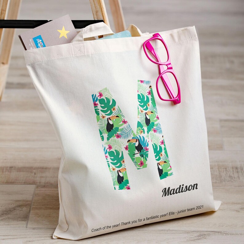 Personalised totebag perfect gift for Mother's day Teacher's Appreciation week Personalized totebag Custom totebag Cotton T2