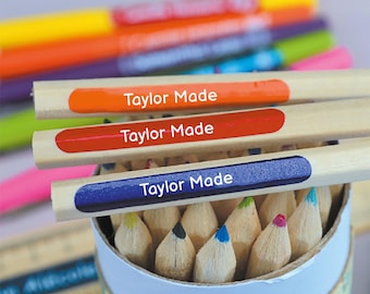 Personalised Name Stickers: School & Office Labels, waterproof