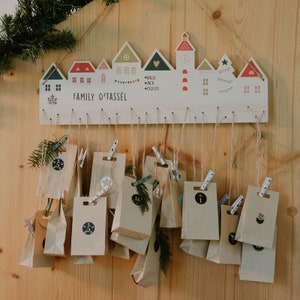 Personalisierter Adventskalender - Adventskalender aus Holz - Adventskalender  - Adventskalender made in France
