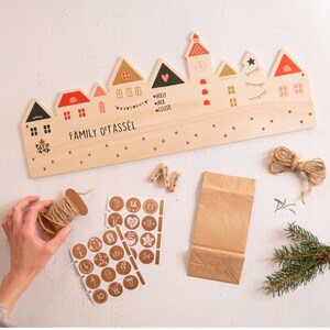 Christmas advent calendar countdown diy kit Christmas countdown stickers for wooden Advent Calendar and personalised Advent Calendar image 9