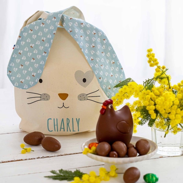 Personalised Easter Bag - Easter basket - 100% cotton - unique design - children