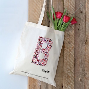 Personalised totebag perfect gift for Mother's day Teacher's Appreciation week Personalized totebag Custom totebag Cotton image 1
