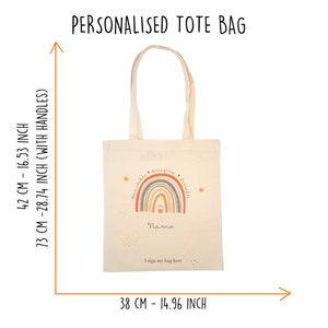 Personalised totebag perfect gift for Mother's day Teacher's Appreciation week Personalized totebag Custom totebag Cotton T203