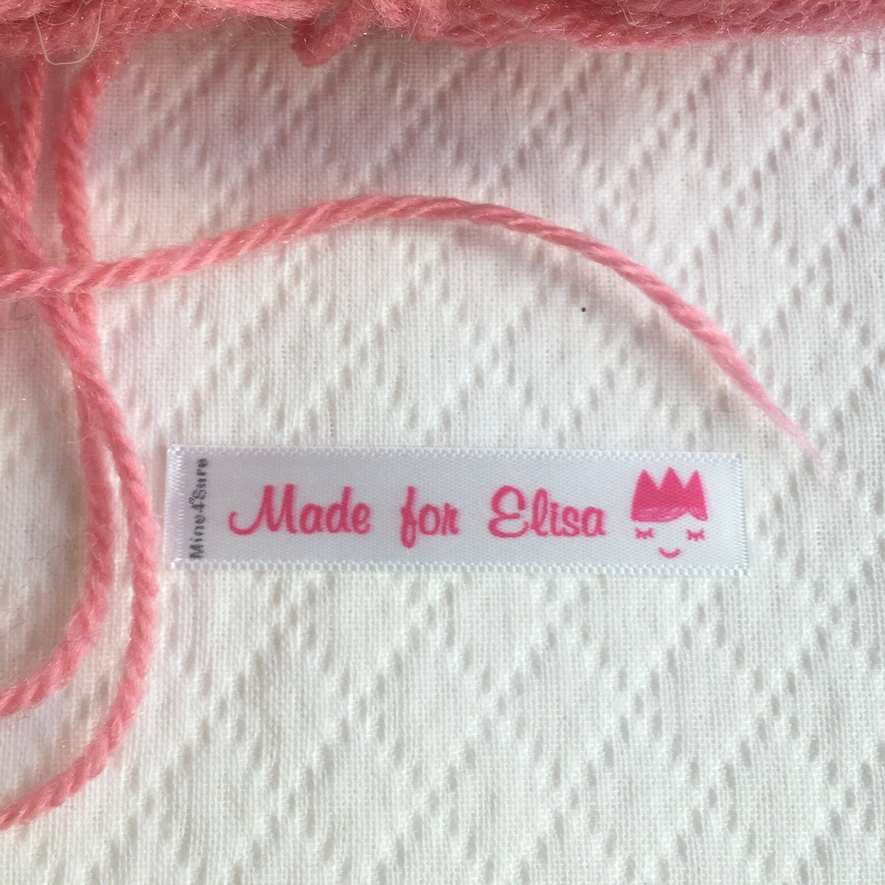 Étiquettes à coudre personnalisées en satin 9 couleurs au | Etsy