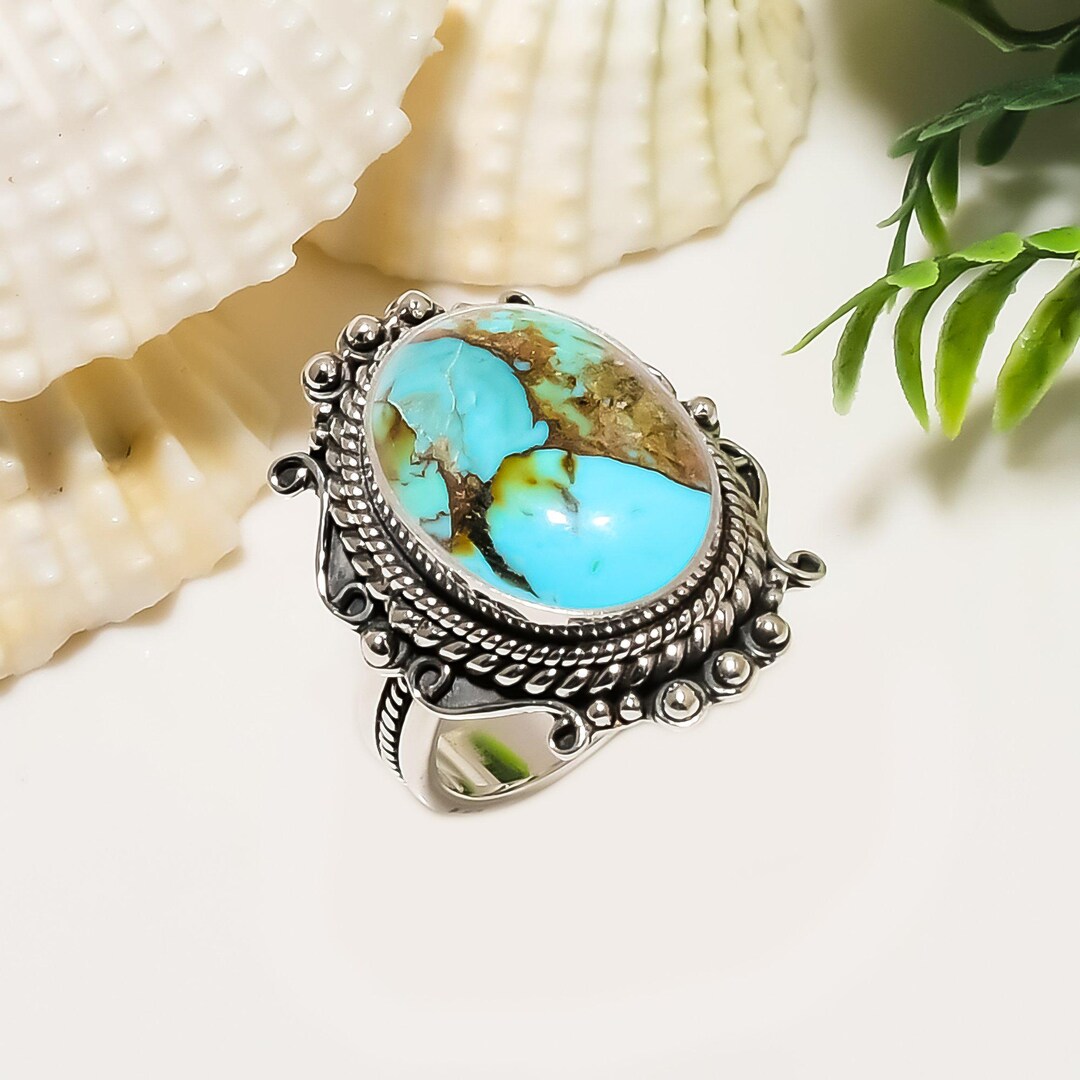 Tibet Turquoise & Silver Ring *Adjustable