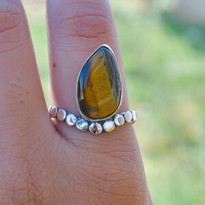 Tiger Eye Ring Handmade Jewelry With 925 Stamped Sterling