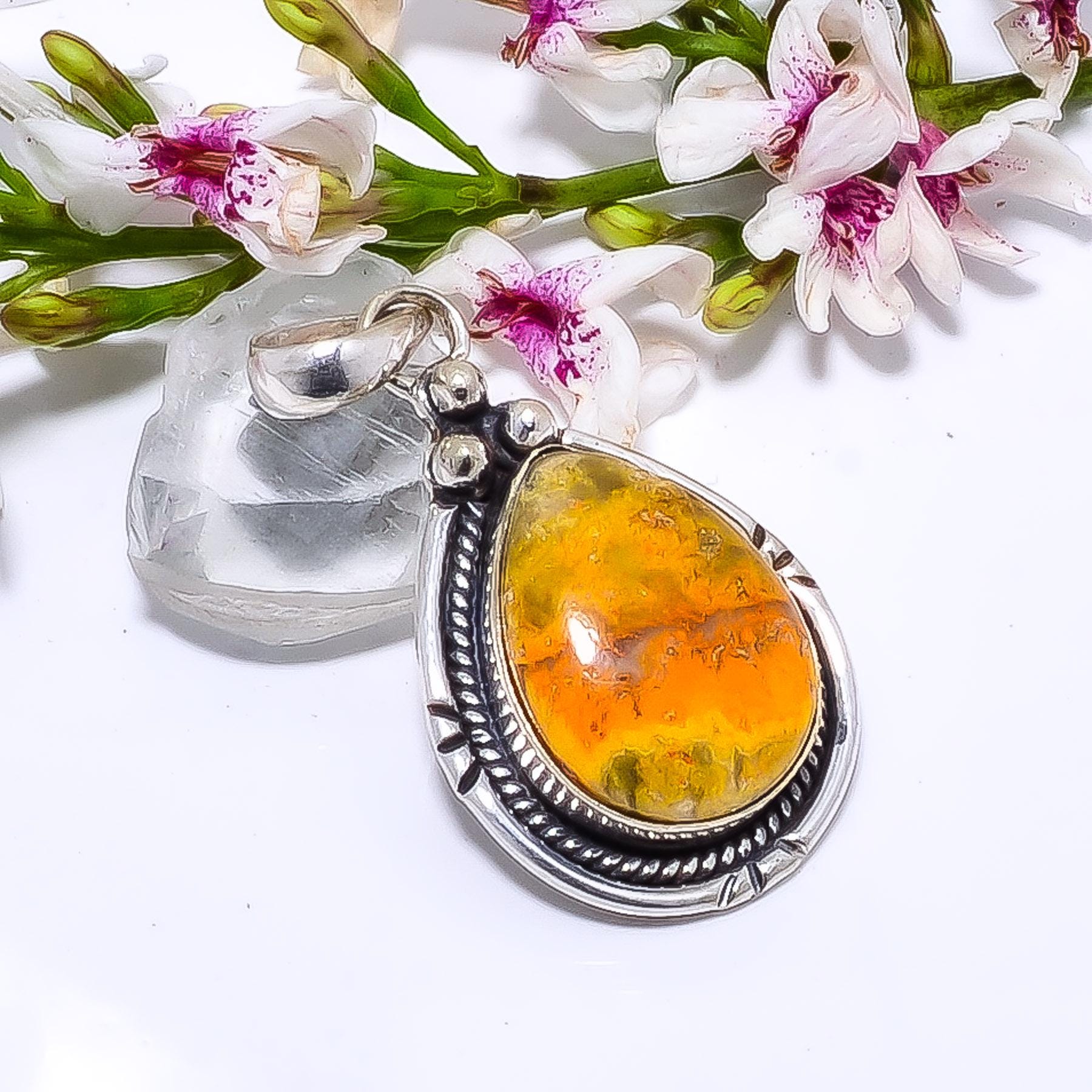 Bumblebee Jasper Pendants - Etsy