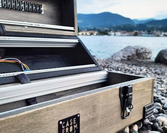9U EURORACK CASE POWERED 84 or 104 or 126 Hp, Patched