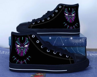 boys black panther shoes
