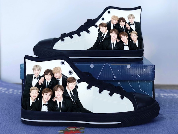 BTS Shoes BTS Converse Style Shoes BTS 