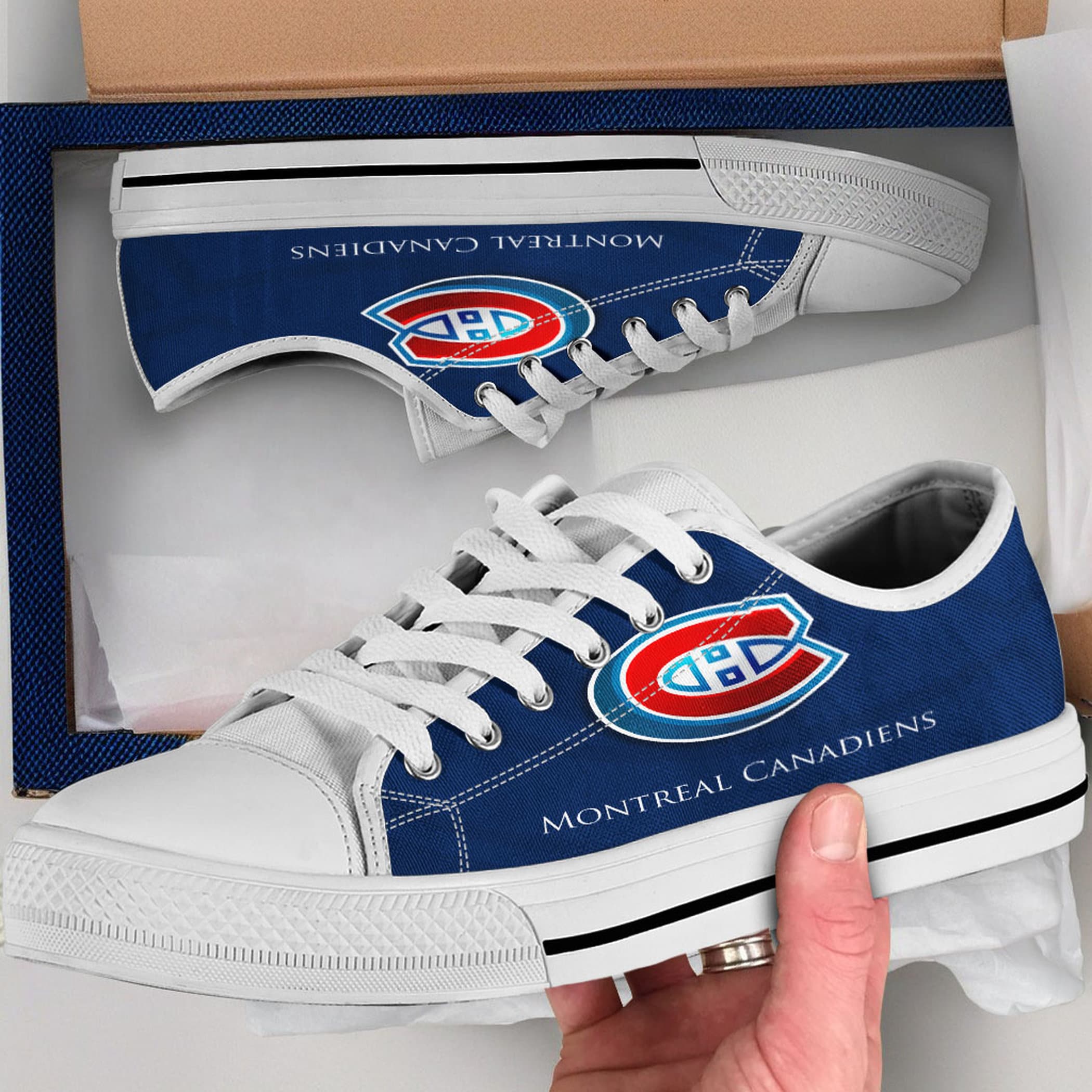 Montreal Canadiens Shoes Montreal Canadiens Converse Style Shoes Montreal Canadiens Gift Idea Women s Men s High Top Sneakers Etsy