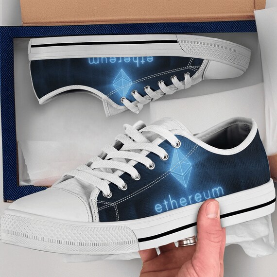 Ethereum Shoes Ethereum Converse Style Shoes Crypto Trader Gift Idea Women s Men s High Top Sneakers Etsy