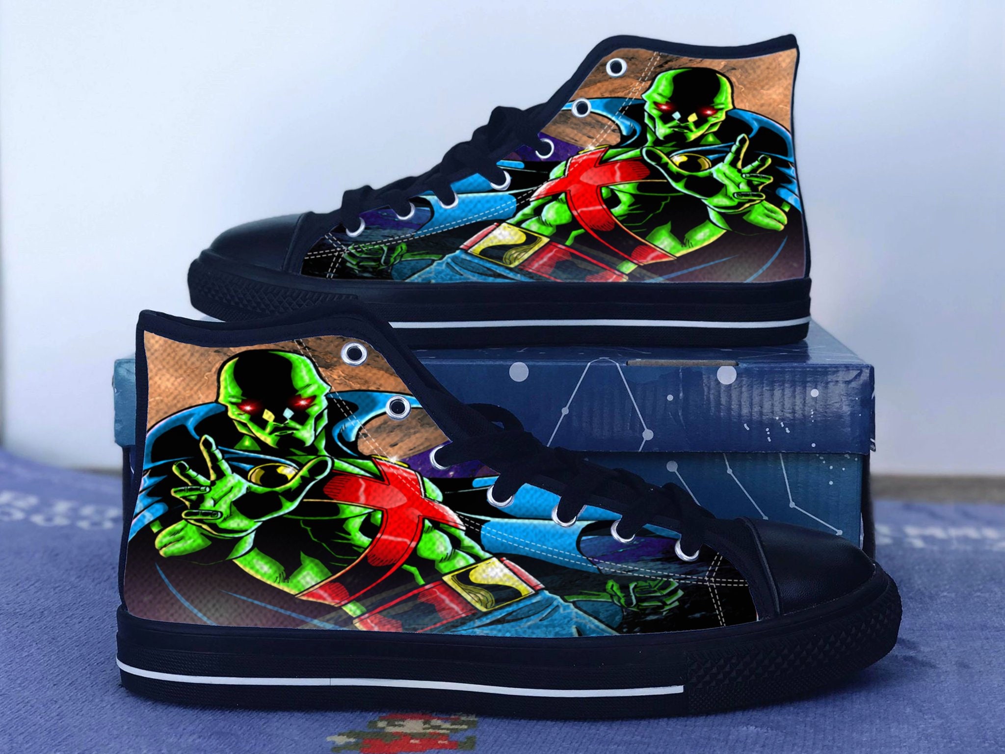 Martian Manhunter Shoes J'onn J'onzz Converse Style | Etsy