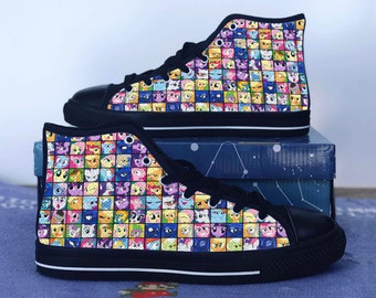 My Little Pony Shoes, My Little Pony Converse Style Shoes, Rainbow Dash, Women's Men's High Top Sneakers