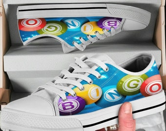 Bingo Shoes,  Bingo Runners, Converse/Van&#39;s Style Low Top Chunky Sole Shoes Sneakers, Men&#39;s Women&#39;s