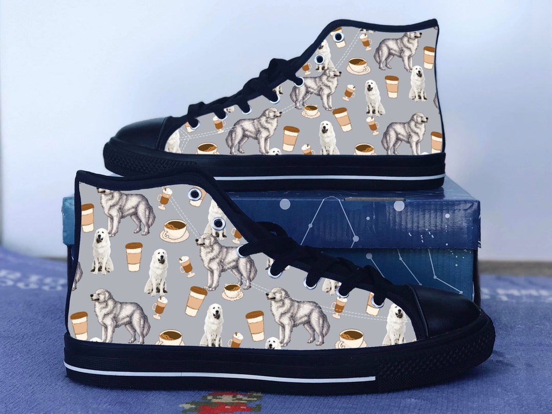 Great Pyrenees Shoes, Great Pyrenees Converse Style Shoes, Dog Lover