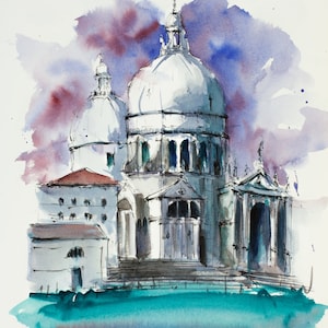 Venice Print, Italy Watercolour, Venice Art Print, Venice Watercolour, Italy Print, , Wall Decor, Watercolour Venice Print