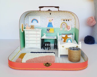 dolls house suitcase