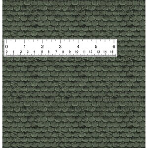 Dollhouse Roof Shingles Printable Sheet 12th 18th 24th Scale Green ...