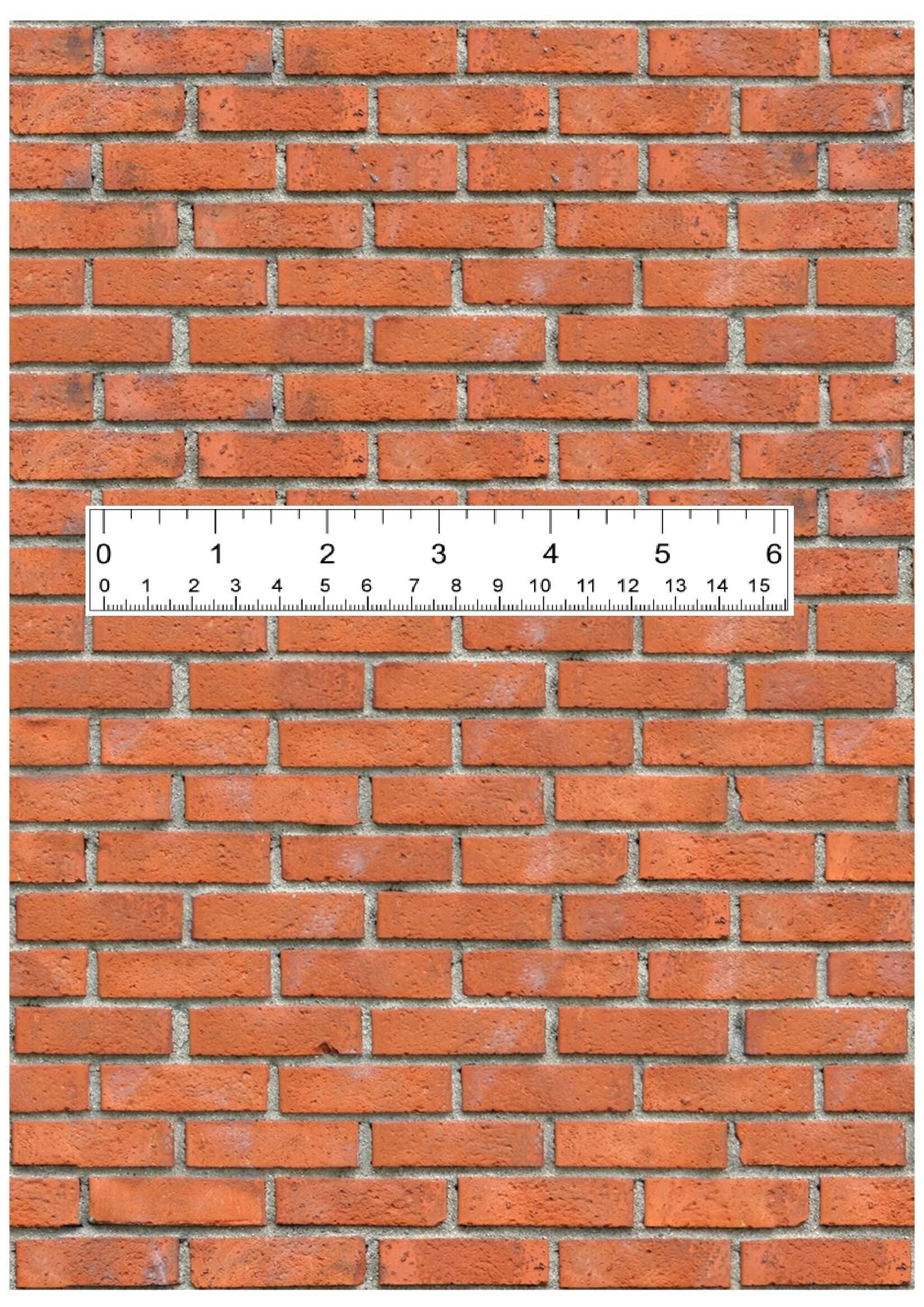 Rustic Brick Printable 6th 12th 24th Vintage Brick Wall Printable ...