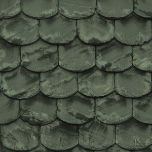 Dollhouse Roof Shingles Printable Sheet 12th 18th 24th Scale Green ...
