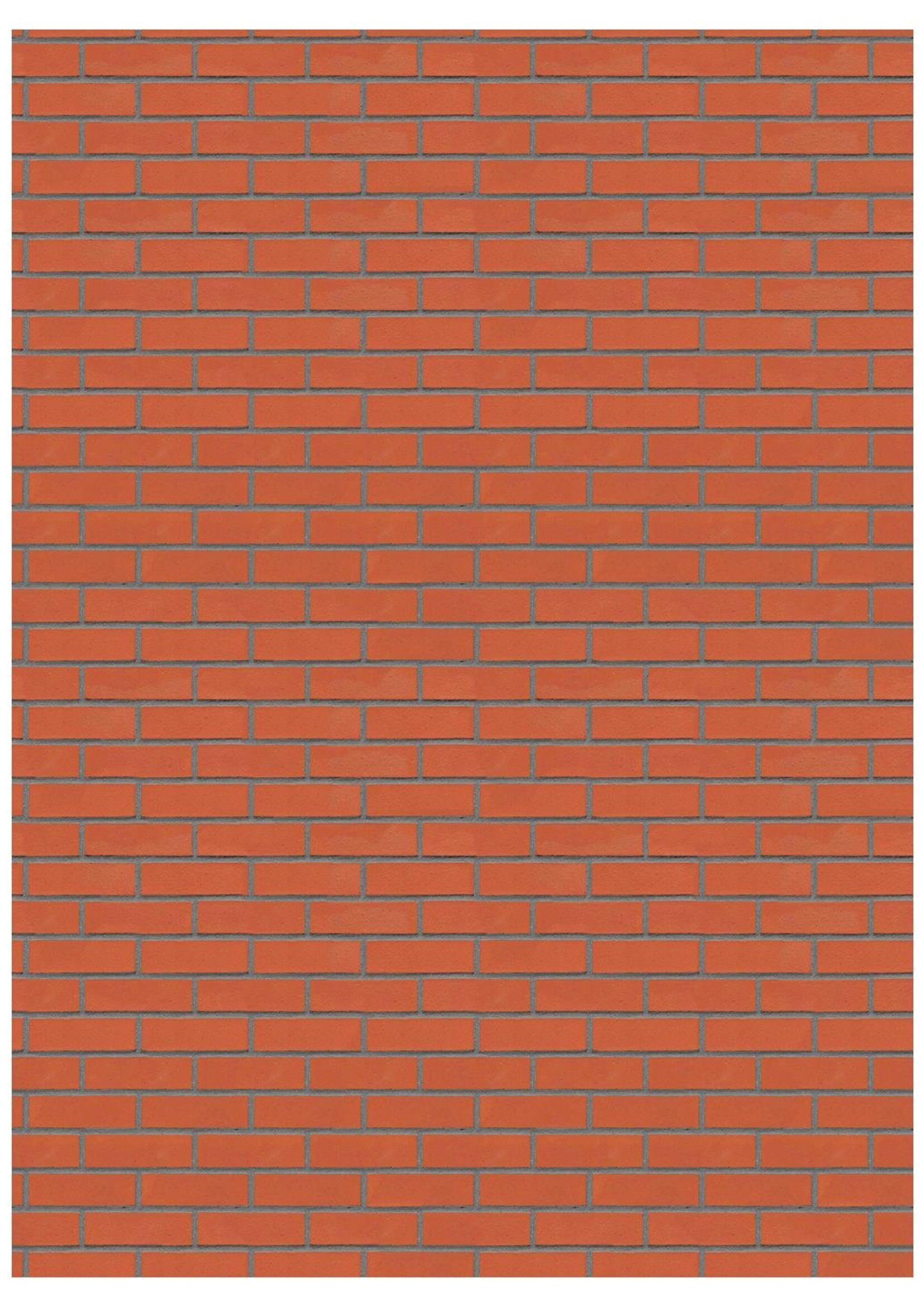 Brick Printable Dolls House Red Brick Wall Printable 6th 12th 24th ...