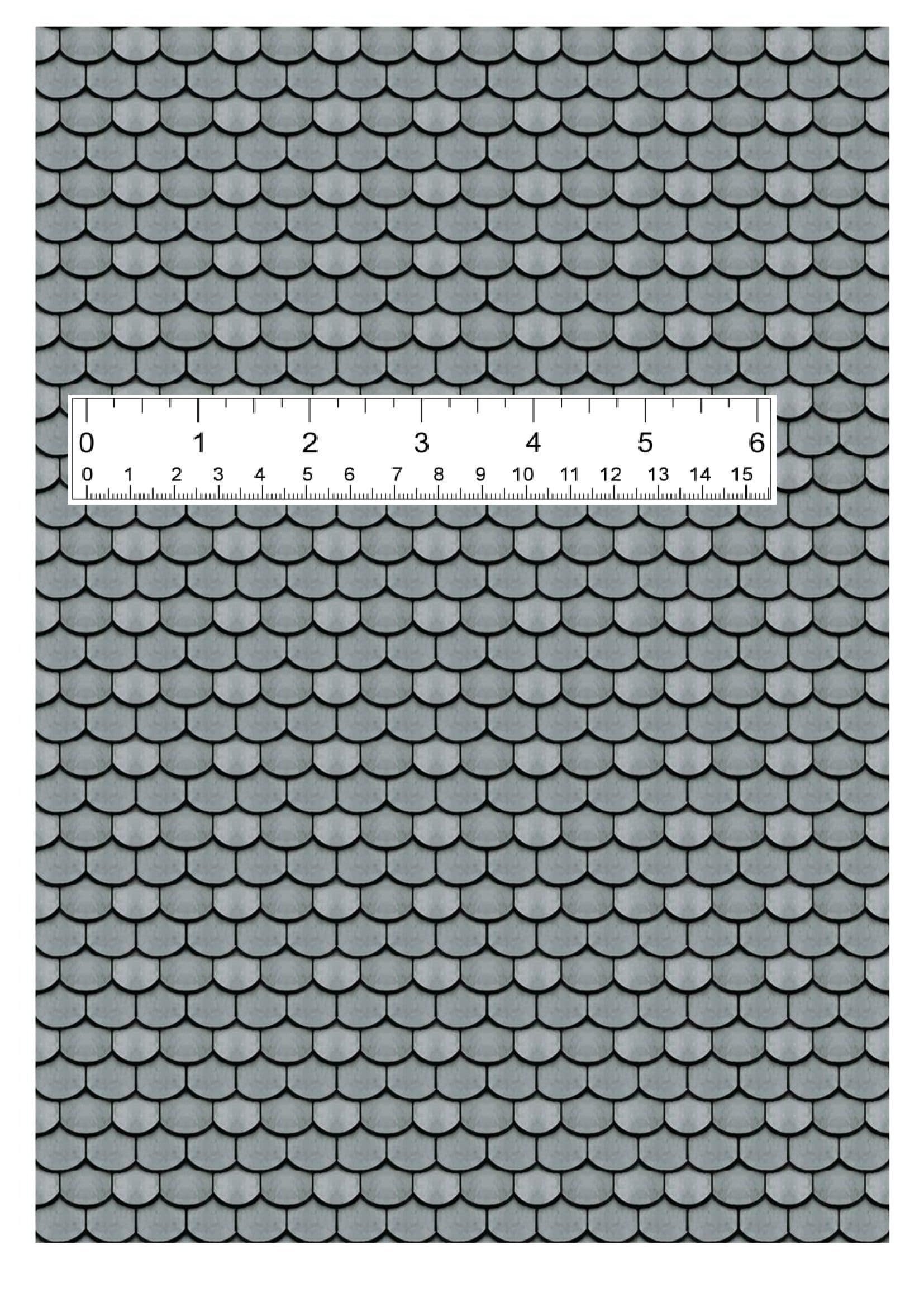 Dollhouse Shingles Roofing Printable Sheet 12th 18th 24th Scale ...