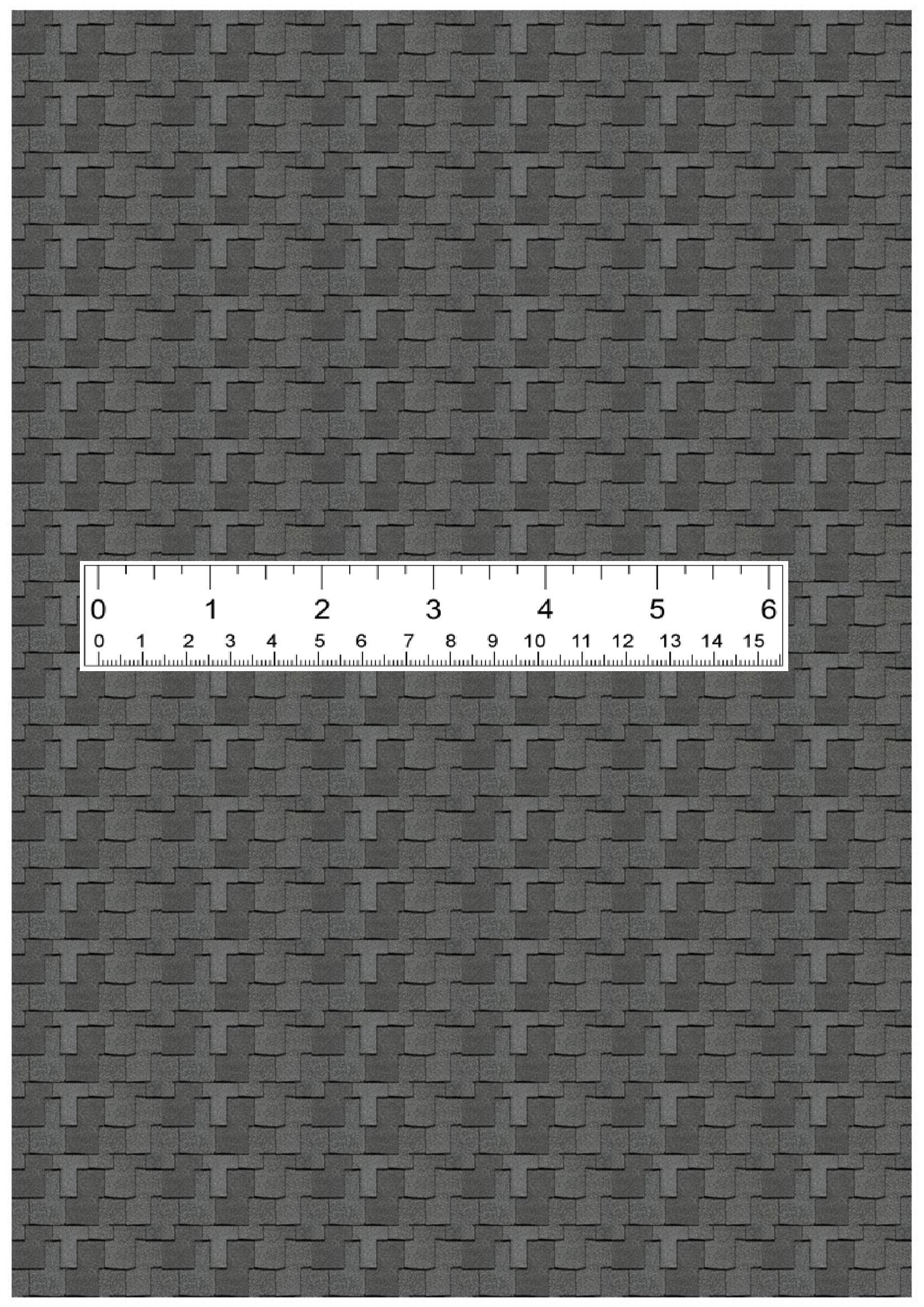 1/12 1/24 1/48 Scale Dollhouse Miniature Grey Gray Asphalt Roof Shingle ...