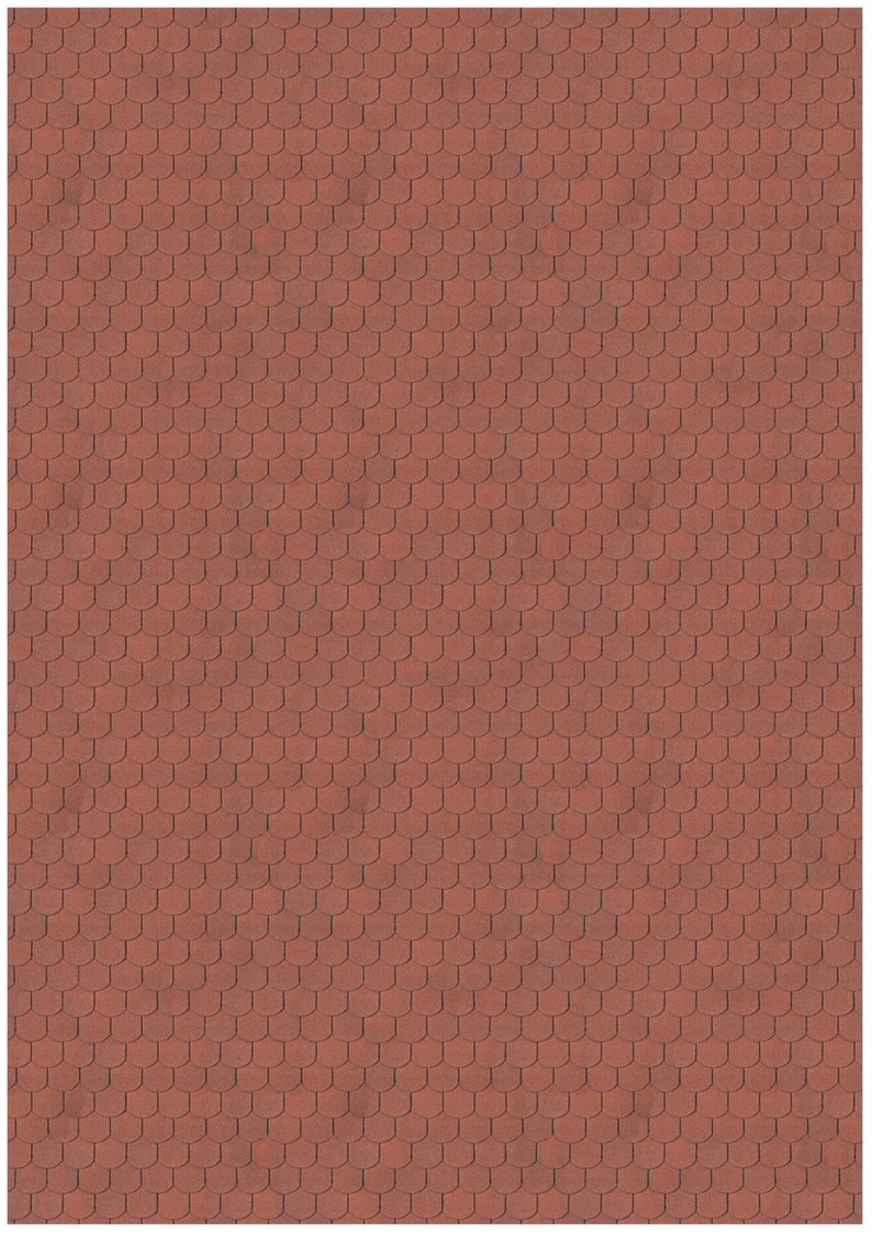 1/12 1/18 1/24 Miniature Dollhouse Asphalt Shingle Roof Tile Seamless ...