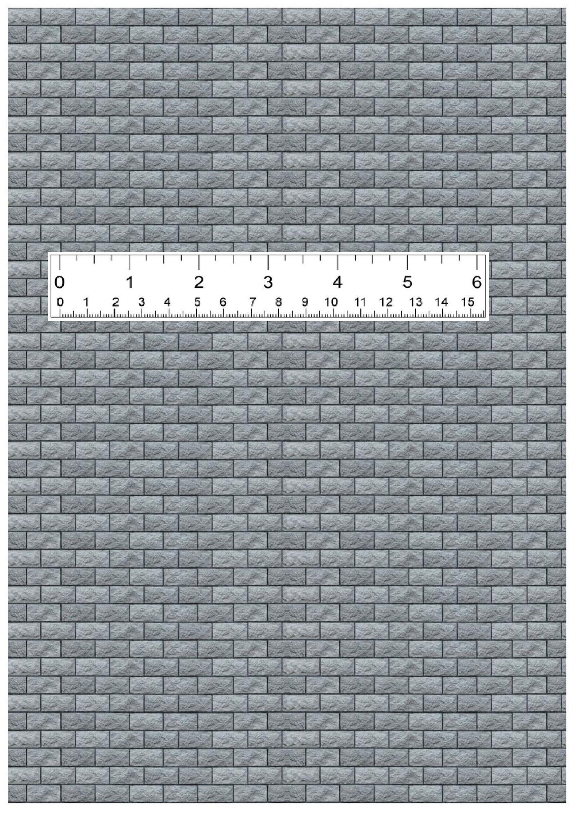 1/12 1/18 1/24 Dollhouse Grey Wall Cladding Siding Brick Tile DIGITAL ...