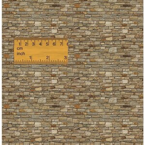 Stone Wall Printable Outdoor Stone Wallpaper Digital 12th 24th Dolls House Stone Wall Paper ...