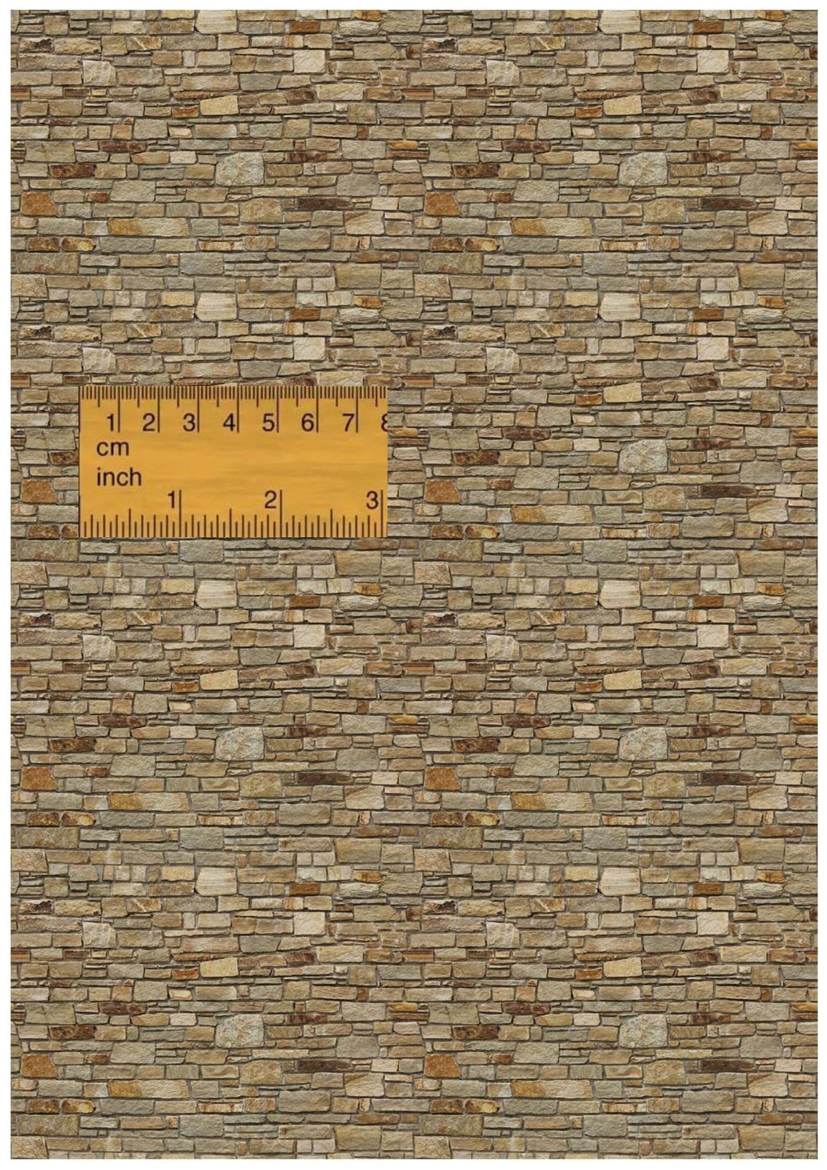 Stone Wall Printable Outdoor Stone Wallpaper Digital 12th 24th Dolls House Stone Wall Paper ...