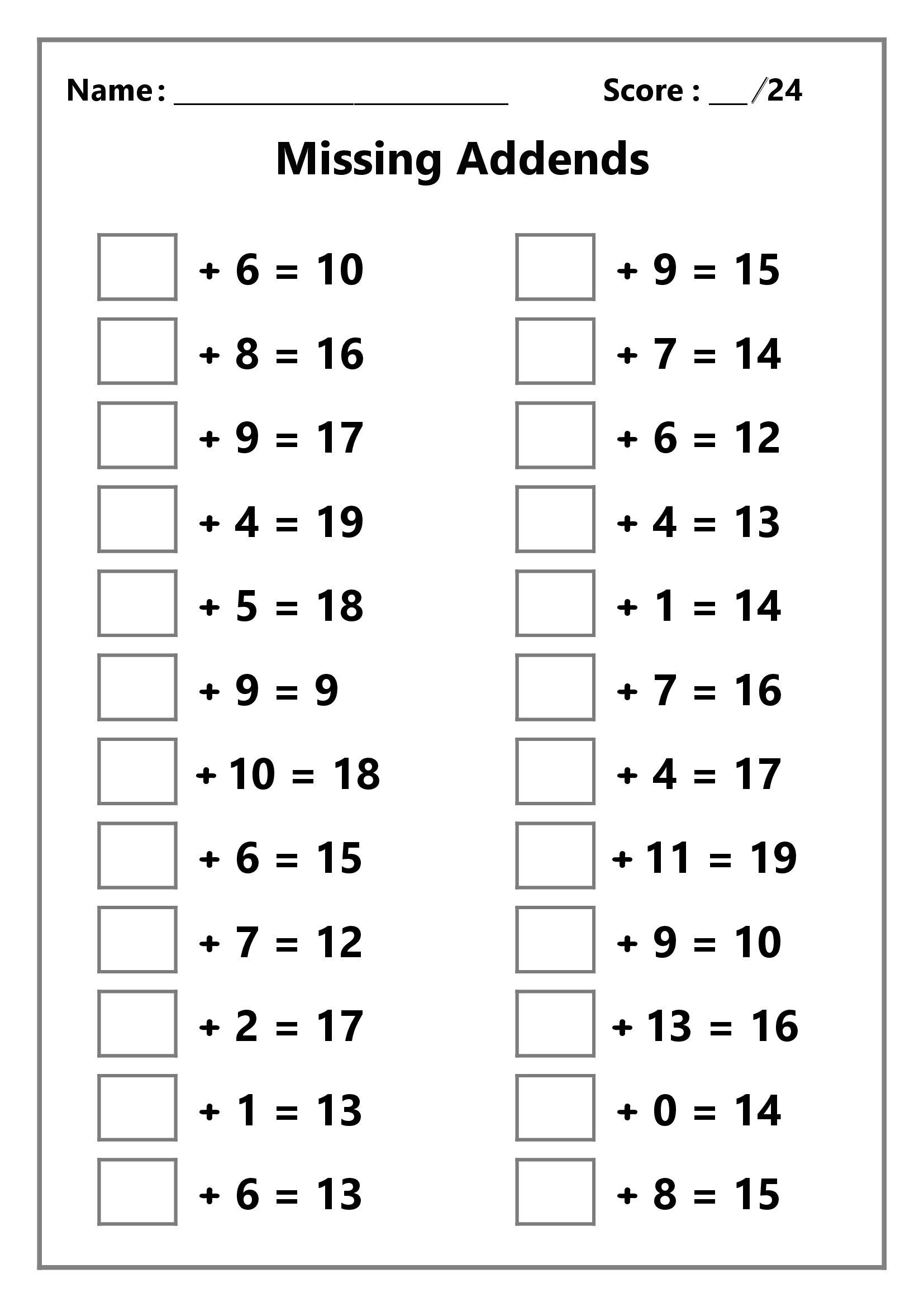 Addition 1 And 2 Digit Numbers Worksheets DIGITAL Printable 37 Etsy