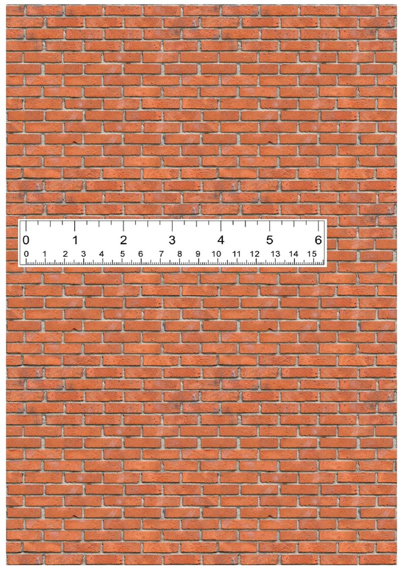Rustic Brick Printable 6th 12th 24th Vintage Brick Wall Printable ...