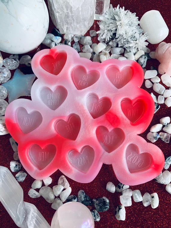 Anti Valentines Day Sweethearts Silicone Mold for Resin Art, Bath Bombs, or  Wax Melts 