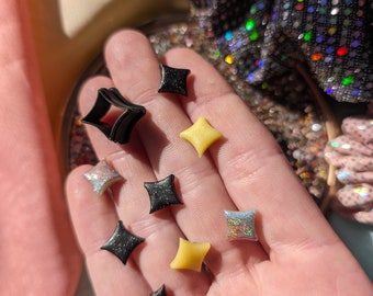 Mini Sparkle Star Earring Sharp Clay Cutter