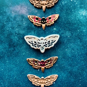 Dead Head Hawk Moth Earring Clay Cutter