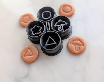 Dalgona Honeycomb Cookie Game Embossed Sharp Clay Cutter