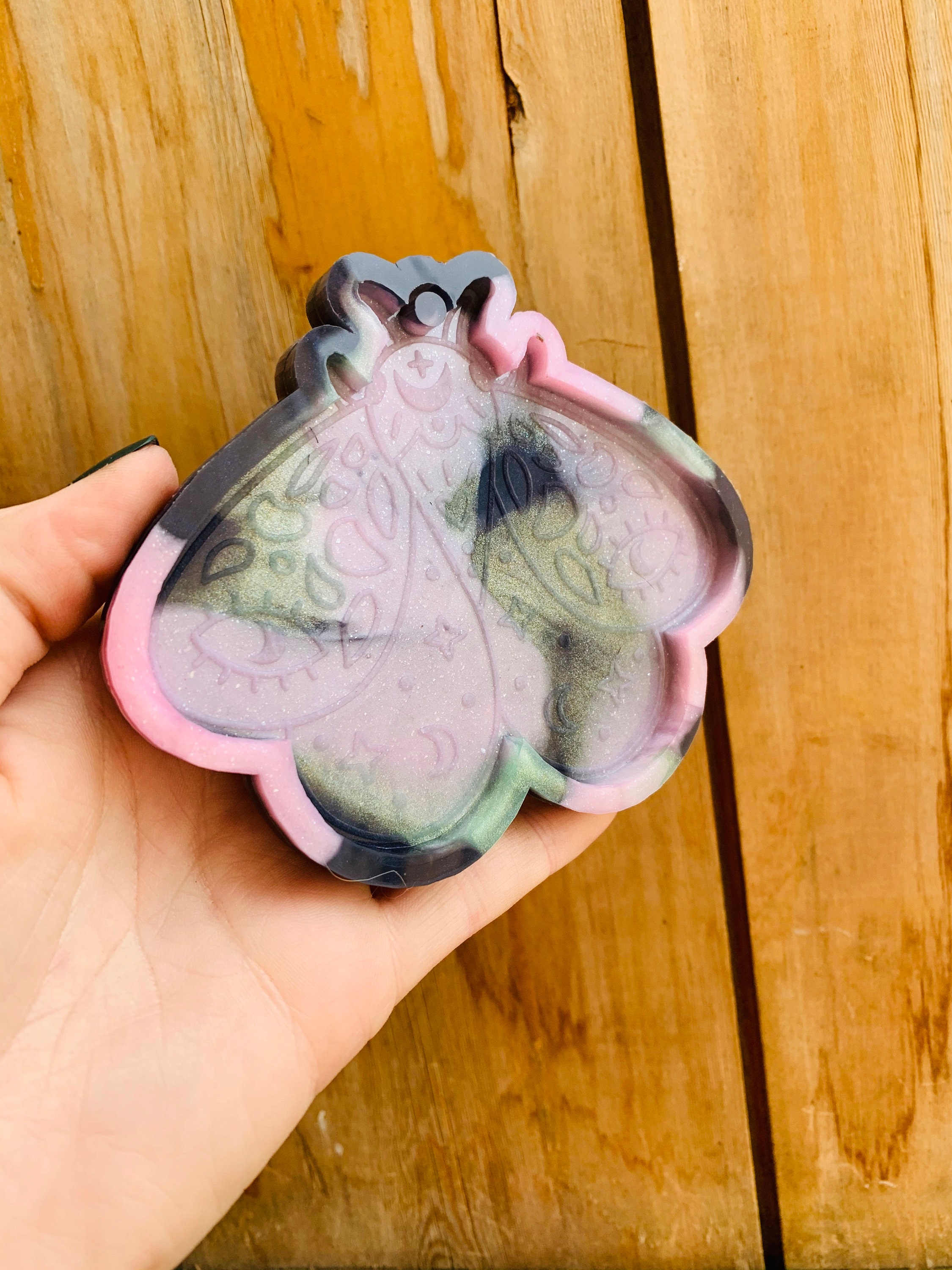 Candle Making Silicone Mold Moth Pendant Moon Phases Resin Mold Craft