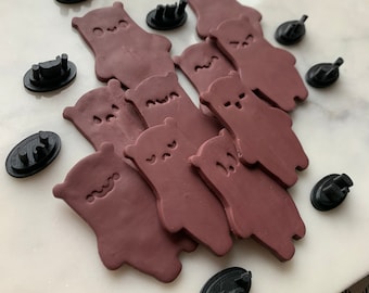 Chibi Face Stamp Set: 10 Expressions for Polymer Clay
