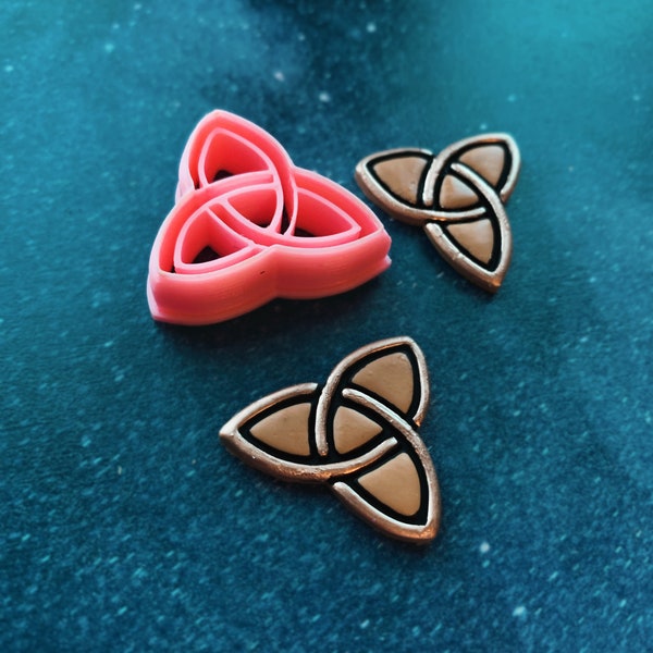 Triquetra Trinity Knot Sharp Clay Cutter