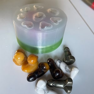 Three Pairs of Peens and Pair of Ducks Silicone Mold for Resin Art Bath Bombs Clay Sculptures or Wax Melts