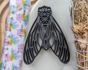 Extra Large Tribal Cicada  Sharp Embossed Cookie or Clay Cutter
