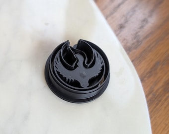 Rebel Bird on Moon Large Shaped Polymer Clay Cutter