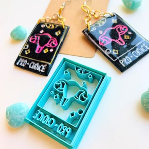 Pro Choice Tarot Card Design by Sonch’s Curiosities Embossed Sharp Clay Cutter