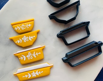 Large Set Vintage Dinner Storage Cookware Sharp Clay Cutter